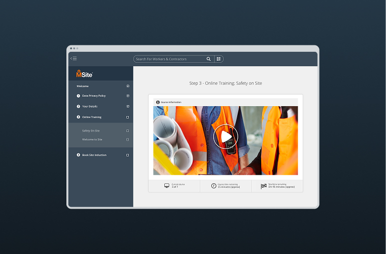 online msite training dashboard