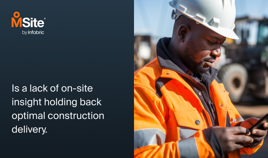 construction worker on mobile phone