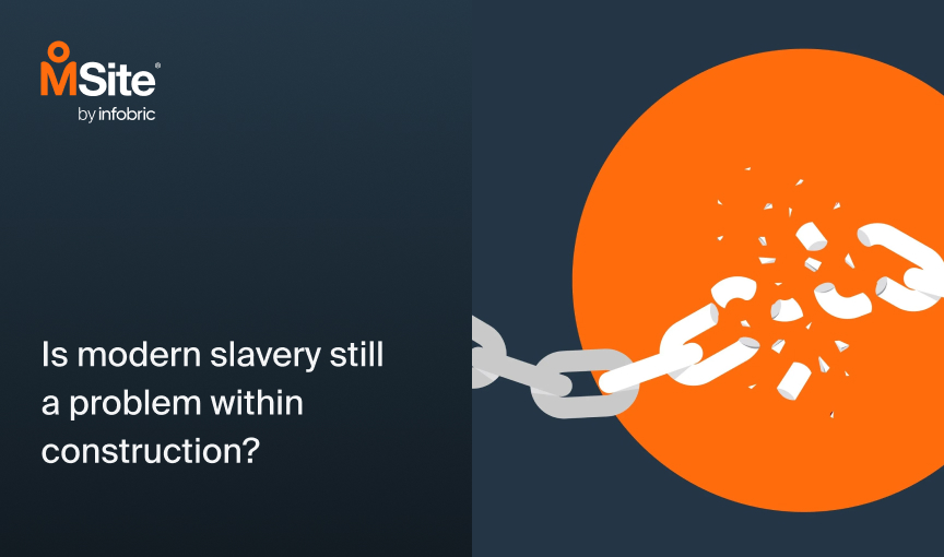 chains breaking to symbolise modern slavery