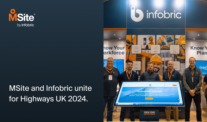 Msite and infobric employees at the Highways UK show